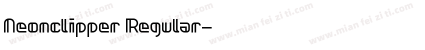 Neonclipper Regular字体转换